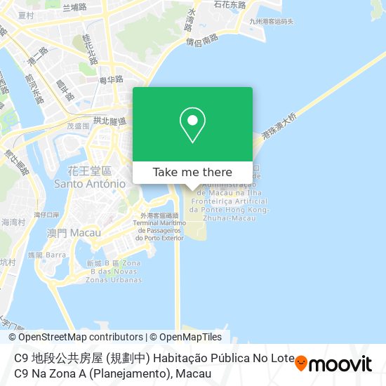 C9 地段公共房屋 (規劃中) Habitação Pública No Lote C9 Na Zona A (Planejamento) map