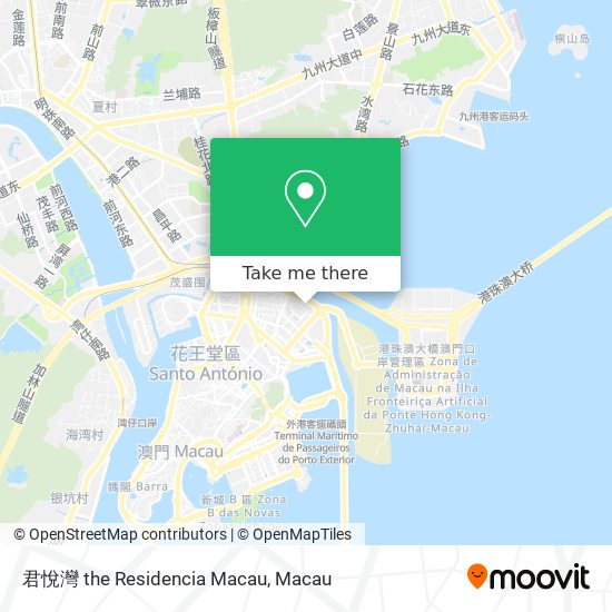 君悅灣 the Residencia Macau地圖