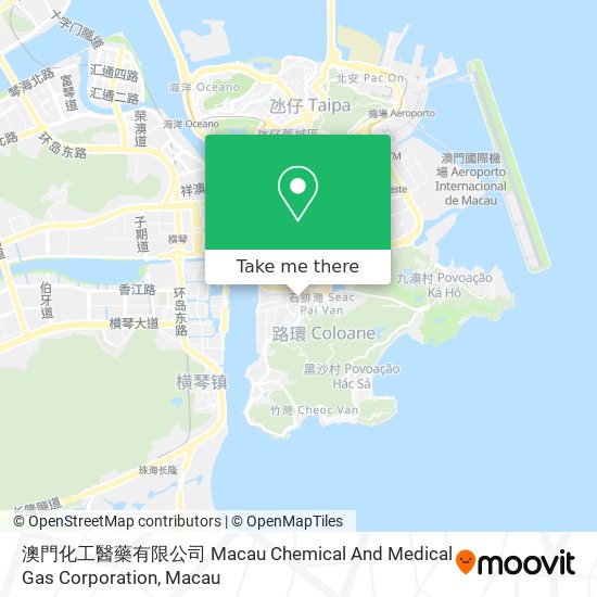 澳門化工醫藥有限公司 Macau Chemical And Medical Gas Corporation map