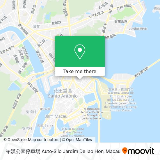 祐漢公園停車場 Auto-Silo Jardim De Iao Hon map