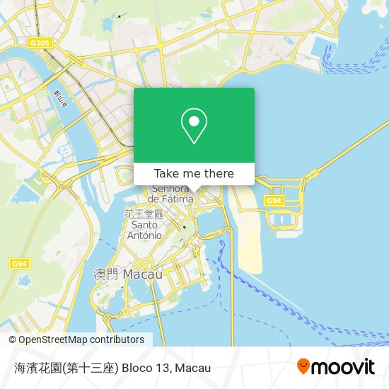 海濱花園(第十三座) Bloco 13 map
