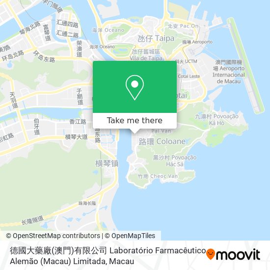 德國大藥廠(澳門)有限公司 Laboratório Farmacêutico Alemão (Macau) Limitada map