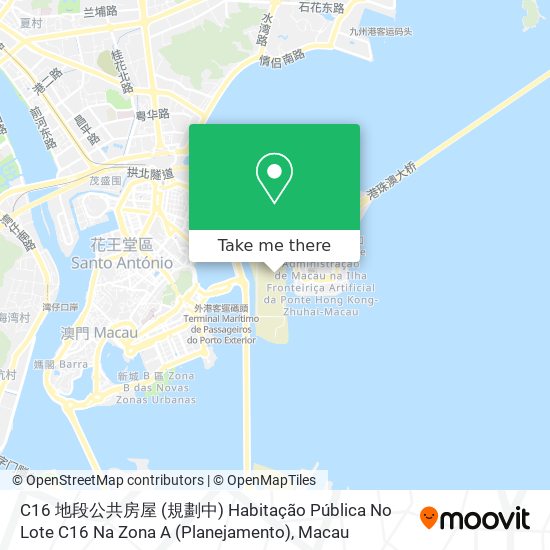 C16 地段公共房屋 (規劃中) Habitação Pública No Lote C16 Na Zona A (Planejamento) map