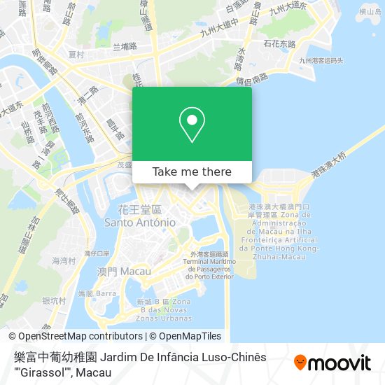 樂富中葡幼稚園 Jardim De Infância Luso-Chinês ""Girassol"" map