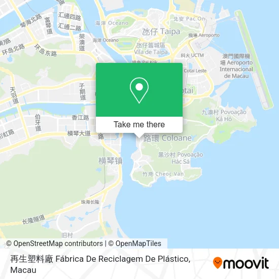 再生塑料廠 Fábrica De Reciclagem De Plástico地圖