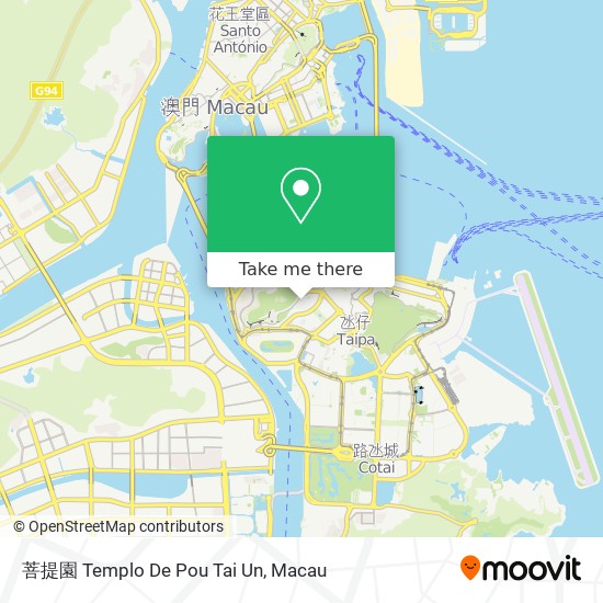 菩提園 Templo De Pou Tai Un map