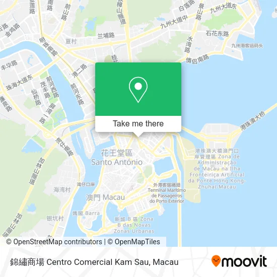 錦繡商場 Centro Comercial Kam Sau map