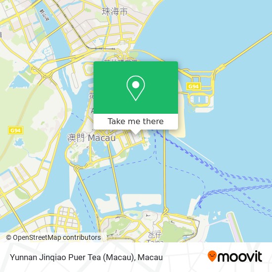 Yunnan Jinqiao Puer Tea (Macau) map