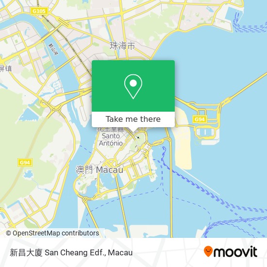 新昌大廈 San Cheang Edf. map