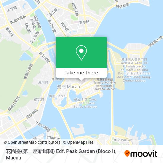 花園臺(第一座新暉閣) Edf. Peak Garden (Bloco I) map