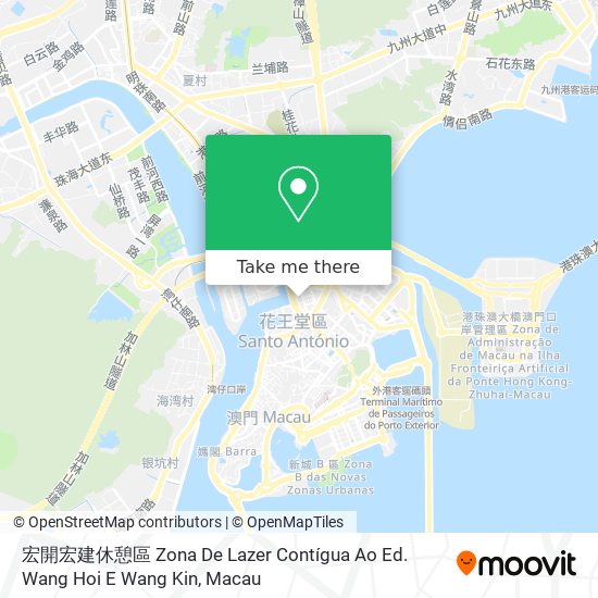 宏開宏建休憩區 Zona De Lazer Contígua Ao Ed. Wang Hoi E Wang Kin map