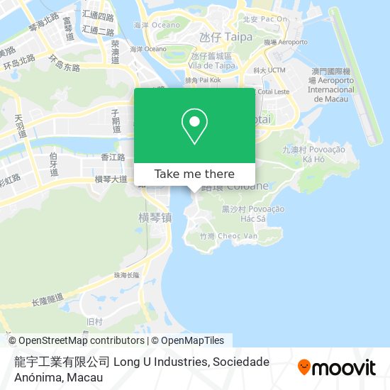 龍宇工業有限公司 Long U Industries, Sociedade Anónima map