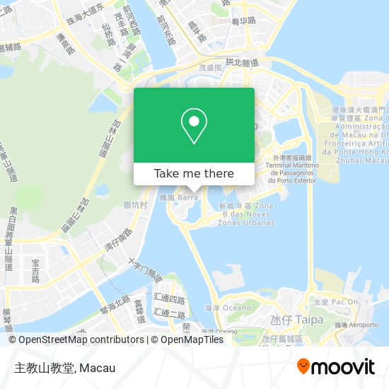 主教山教堂地圖