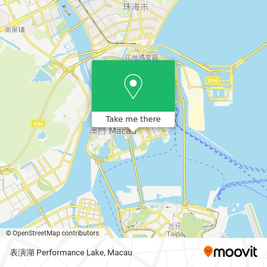 表演湖 Performance Lake map