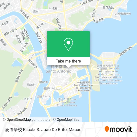 庇道學校 Escola S. João De Brito map