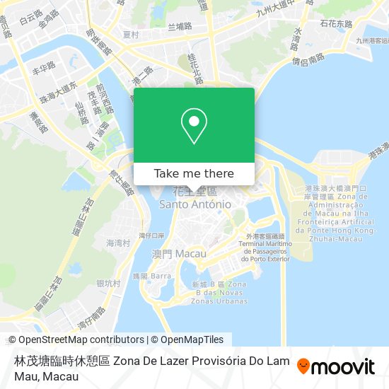 林茂塘臨時休憩區 Zona De Lazer Provisória Do Lam Mau地圖