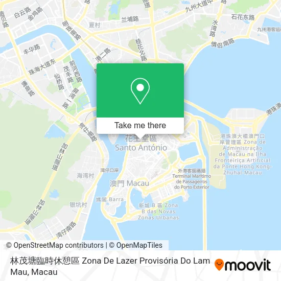林茂塘臨時休憩區 Zona De Lazer Provisória Do Lam Mau map