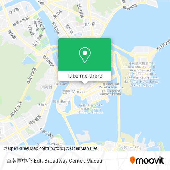 百老匯中心 Edf. Broadway Center map