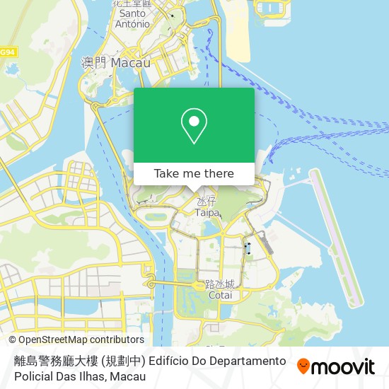 離島警務廳大樓 (規劃中) Edifício Do Departamento Policial Das Ilhas map