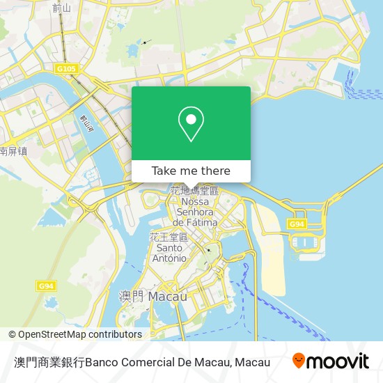 澳門商業銀行Banco Comercial De Macau map