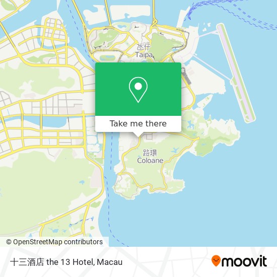 十三酒店 the 13 Hotel map