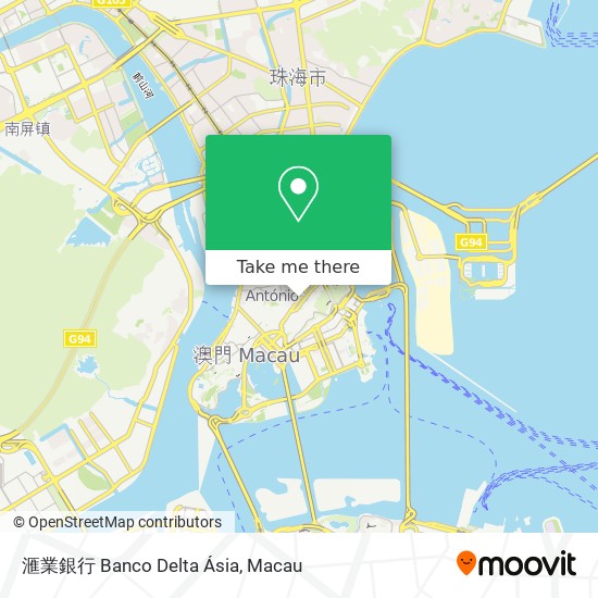 滙業銀行 Banco Delta Ásia map