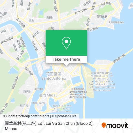 麗華新村(第二座) Edf. Lai Va San Chun (Bloco 2) map