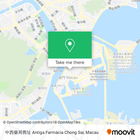中西藥局舊址 Antiga Farmácia Chong Sai map
