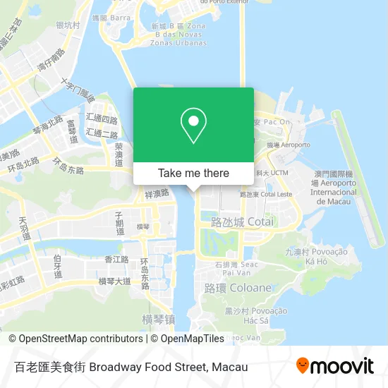 百老匯美食街 Broadway Food Street map