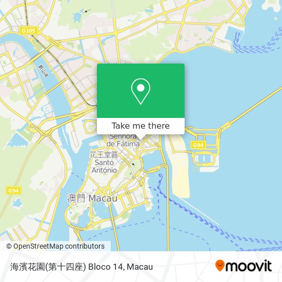 海濱花園(第十四座) Bloco 14 map