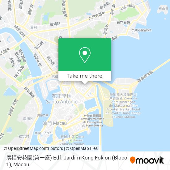 廣福安花園(第一座) Edf. Jardim Kong Fok on (Bloco 1) map