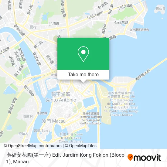 廣福安花園(第一座) Edf. Jardim Kong Fok on (Bloco 1)地圖