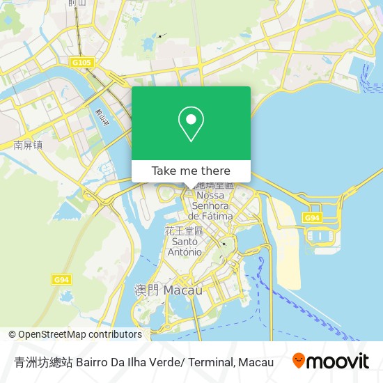 青洲坊總站 Bairro Da Ilha Verde/ Terminal map