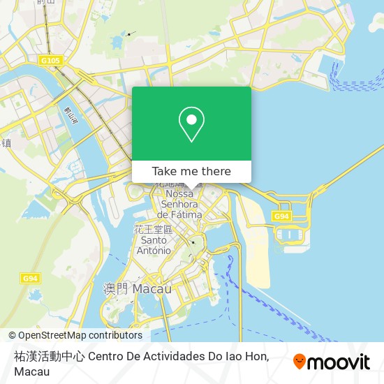 祐漢活動中心 Centro De Actividades Do Iao Hon map