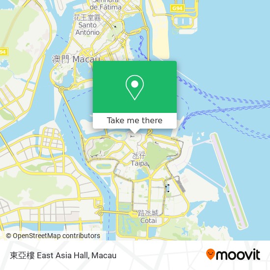 東亞樓 East Asia Hall map