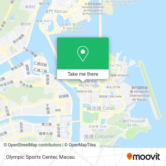 奧林匹克體育中心 Centro Desportivo Olímpico map