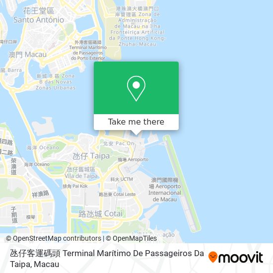 氹仔客運碼頭 Terminal Marítimo De Passageiros Da Taipa地圖