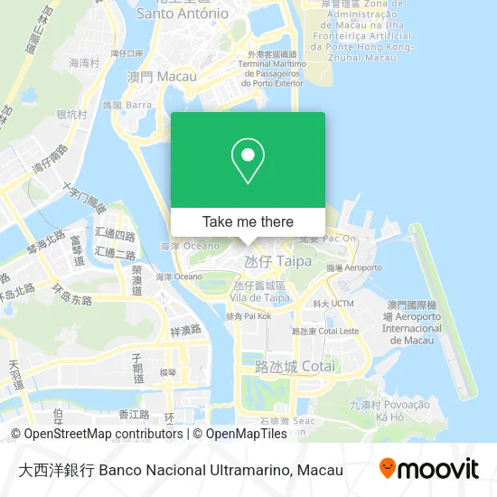 大西洋銀行 Banco Nacional Ultramarino map
