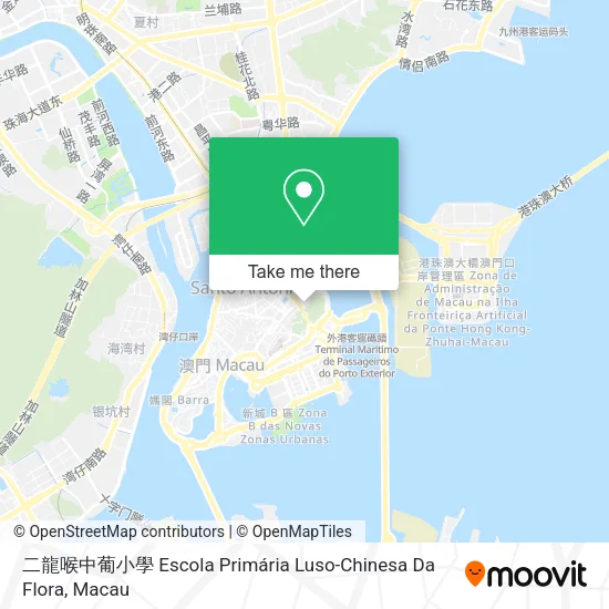 二龍喉中葡小學 Escola Primária Luso-Chinesa Da Flora地圖