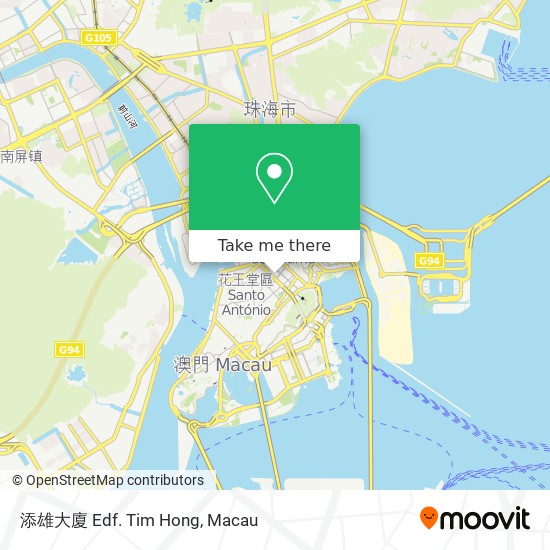 添雄大廈 Edf. Tim Hong map