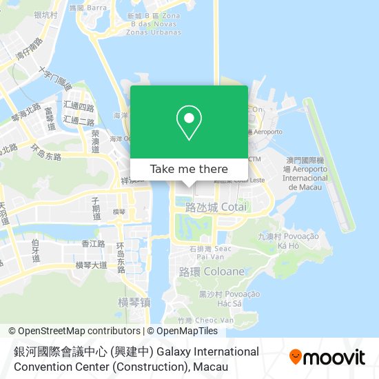 銀河國際會議中心 (興建中) Galaxy International Convention Center (Construction) map