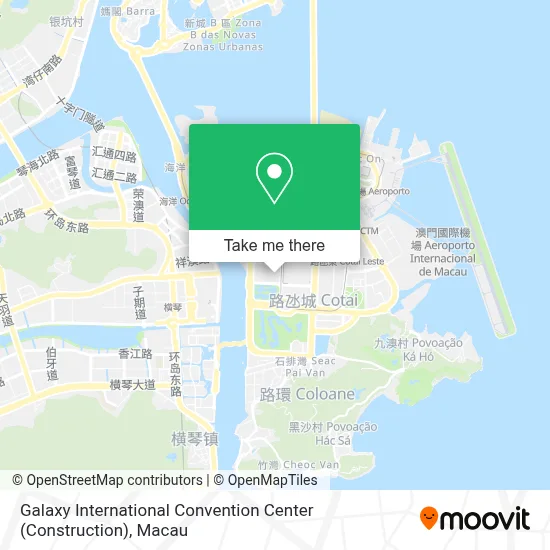 銀河國際會議中心 (興建中) Galaxy International Convention Center (Construction)地圖