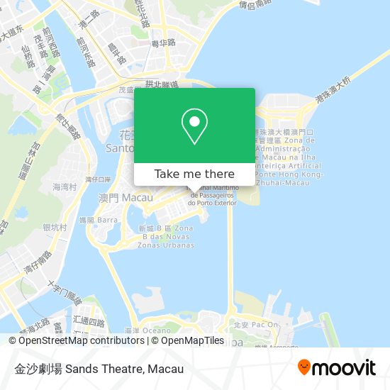 金沙劇場 Sands Theatre map