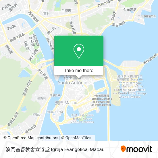 澳門基督教會宣道堂  Igreja Evangélica map