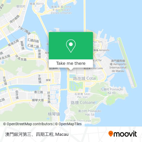 澳門銀河第三、四期工程 map