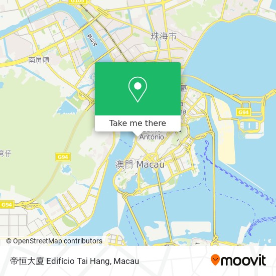 帝恒大廈 Edifício Tai Hang map