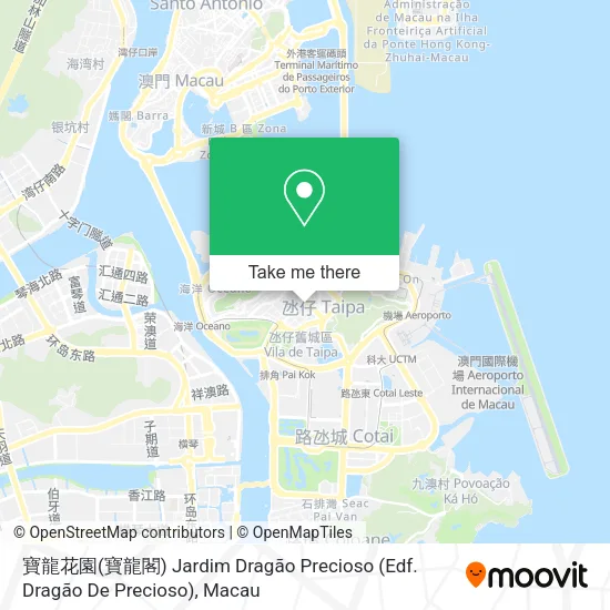 寶龍花園(寶龍閣) Jardim Dragão Precioso (Edf. Dragão De Precioso) map