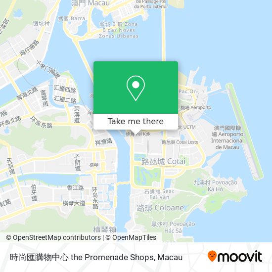 時尚匯購物中心 the Promenade Shops map