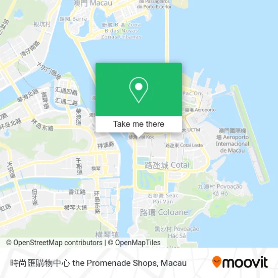 時尚匯購物中心 the Promenade Shops map