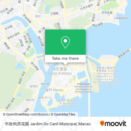 巿政狗房花園 Jardim Do Canil Municipal map